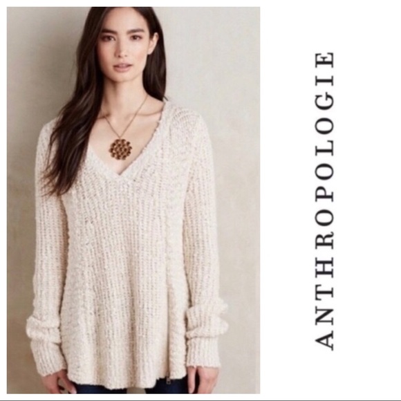 Anthropologie Moth Nubby Side Sweater - Picture 1 of 6